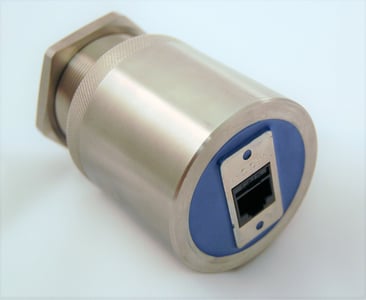 CAT 6 hermetic connector for bulkhead applications
